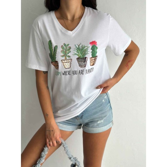 222128 TOPTAN BEYAZ TSHIRT