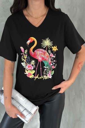 222130 TOPTAN SİYAH TSHIRT