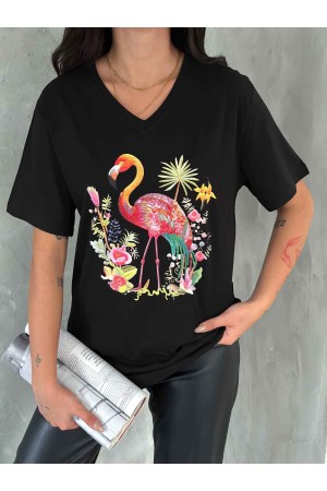 222130 TOPTAN SİYAH TSHIRT