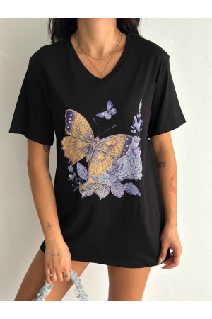 222133 TOPTAN SİYAH TSHIRT