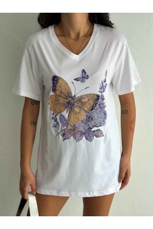 222134 TOPTAN BEYAZ TSHIRT