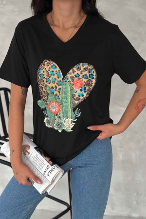 222139 TOPTAN SİYAH TSHIRT