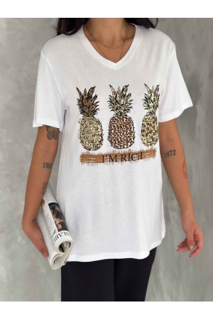 222141 TOPTAN BEYAZ TSHIRT