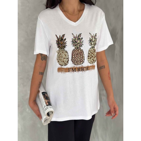 222141 TOPTAN BEYAZ TSHIRT