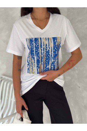 222144 TOPTAN BEYAZ TSHIRT