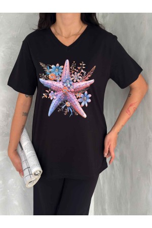 222146 TOPTAN SİYAH TSHIRT