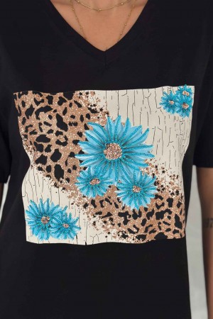 222147 TOPTAN SİYAH TSHIRT