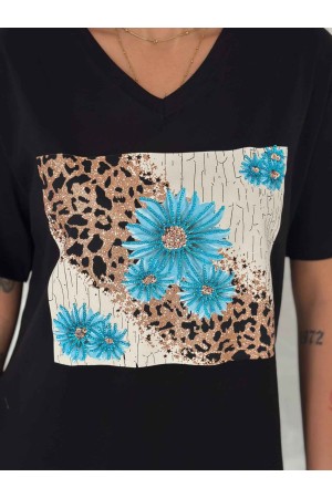 222147 TOPTAN SİYAH TSHIRT