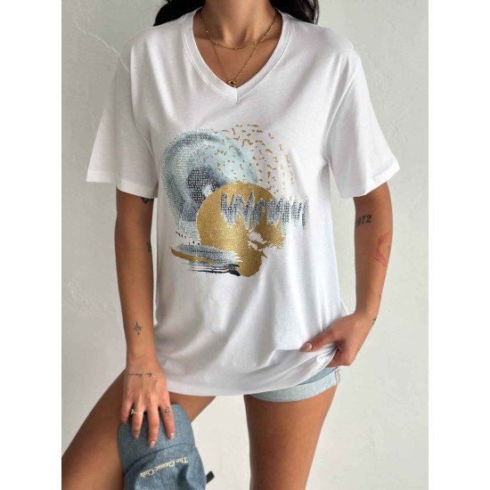 222149 TOPTAN BEYAZ TSHIRT