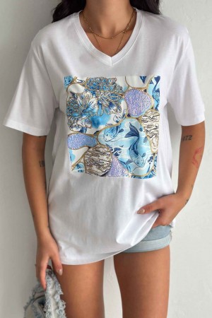 222151 TOPTAN BEYAZ TSHIRT