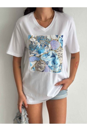 222151 TOPTAN BEYAZ TSHIRT