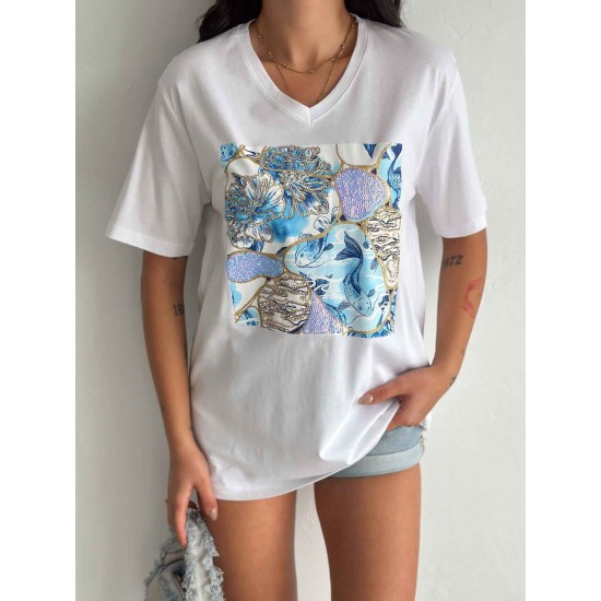 222151 TOPTAN BEYAZ TSHIRT