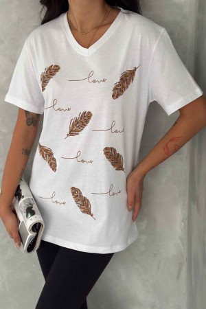 222153 TOPTAN BEYAZ TSHIRT