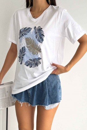 222156 TOPTAN BEYAZ TSHIRT