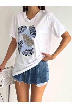 222156 TOPTAN BEYAZ TSHIRT