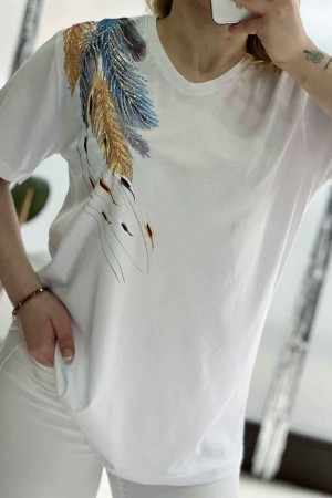 222160 TOPTAN BEYAZ TSHIRT