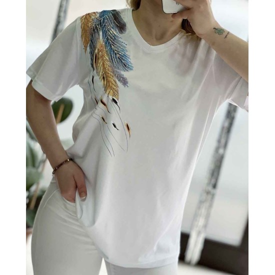 222160 TOPTAN BEYAZ TSHIRT