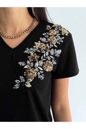 222167 TOPTAN SİYAH TSHIRT