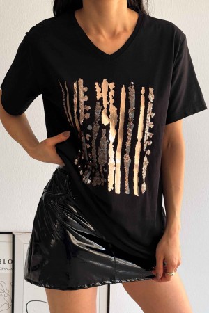 222170 TOPTAN SİYAH TSHIRT