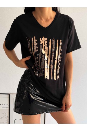 222170 TOPTAN SİYAH TSHIRT