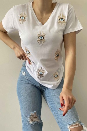 222184 TOPTAN BEYAZ TSHIRT