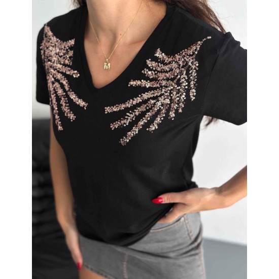 222192 TOPTAN SİYAH TSHIRT