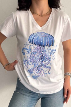 222196 TOPTAN BEYAZ TSHIRT