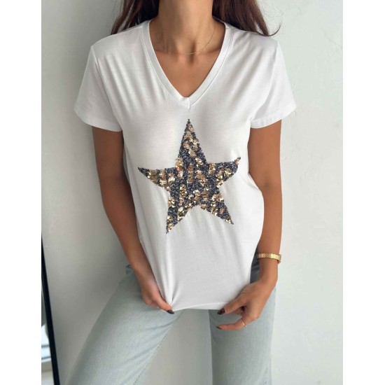 222205 TOPTAN BEYAZ TSHIRT