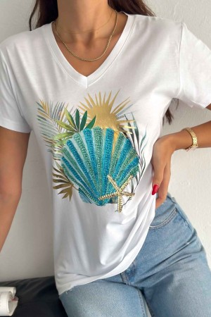 222217 TOPTAN BEYAZ TSHIRT