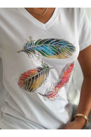 222219 TOPTAN BEYAZ TSHIRT