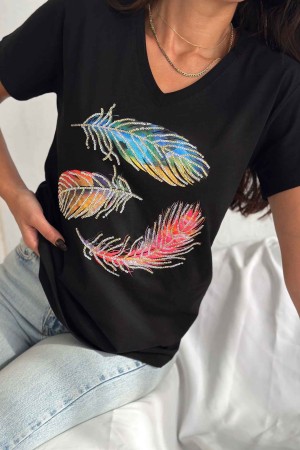 222223 TOPTAN SİYAH TSHIRT