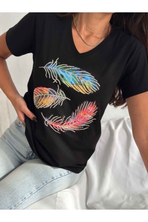 222223 TOPTAN SİYAH TSHIRT