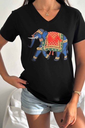 222226 TOPTAN SİYAH TSHIRT