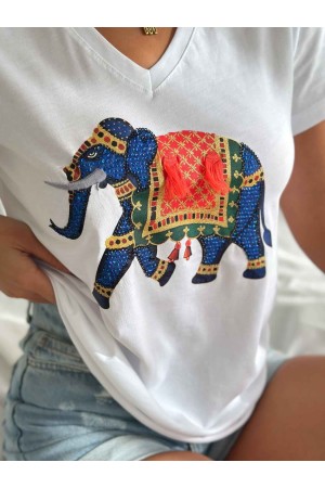 222227 TOPTAN BEYAZ TSHIRT