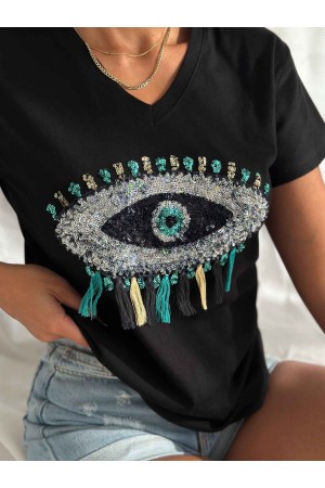 222228 TOPTAN SİYAH TSHIRT