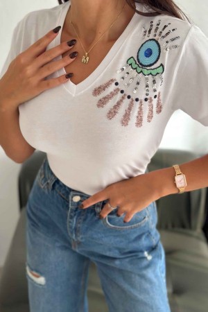 222231 TOPTAN BEYAZ TSHIRT