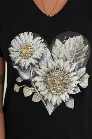 222236 TOPTAN SİYAH TSHIRT