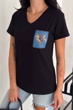 222239 TOPTAN SİYAH TSHIRT