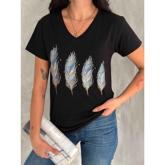 222244 TOPTAN SİYAH TSHIRT