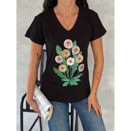 222248 TOPTAN SİYAH TSHIRT