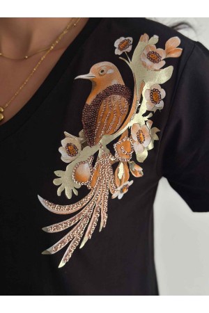 222255 TOPTAN SİYAH TSHIRT