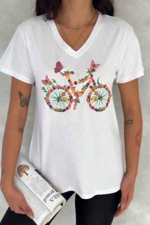 222259 TOPTAN BEYAZ TSHIRT