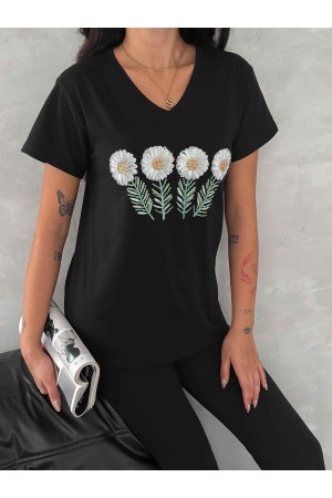 222260 TOPTAN SİYAH TSHIRT