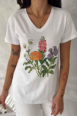 222261 TOPTAN BEYAZ TSHIRT