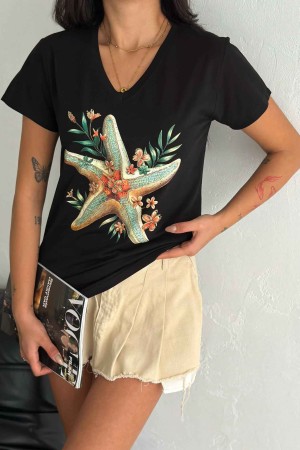 222263 TOPTAN SİYAH TSHIRT