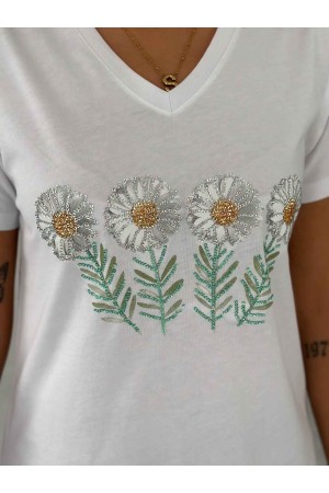 222264 TOPTAN BEYAZ TSHIRT