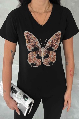 222266 TOPTAN SİYAH TSHIRT