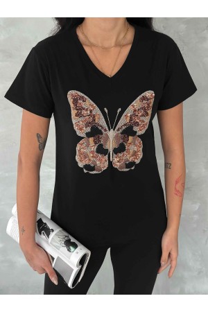 222266 TOPTAN SİYAH TSHIRT