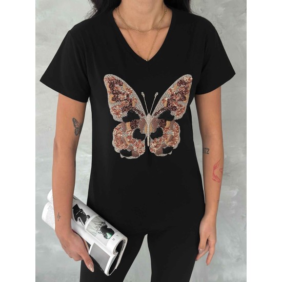 222266 TOPTAN SİYAH TSHIRT