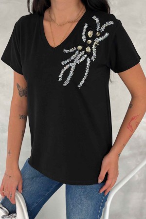 222271 TOPTAN SİYAH TSHIRT